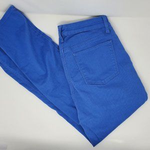 Talbots Slim Ankle Flawless Five Pocket Periwinkle jeans Sz 8